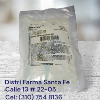 AGUA DESTILADA ESTERIL X 500ML (BOLSA)