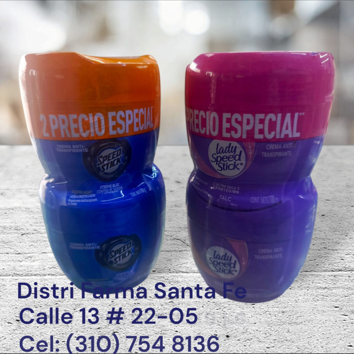 DESODORANTE SPEED STICK POTE X 100G 2X1 (IVA)