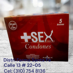 PRESERVATIVO +SEX CAJA X 60 UNIDADES X 3 ESTUCHES