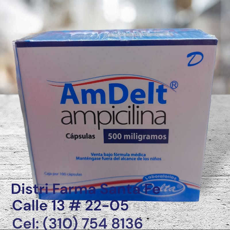AMDELT 500MG X 100 CAPSULAS (AMPICILINA)