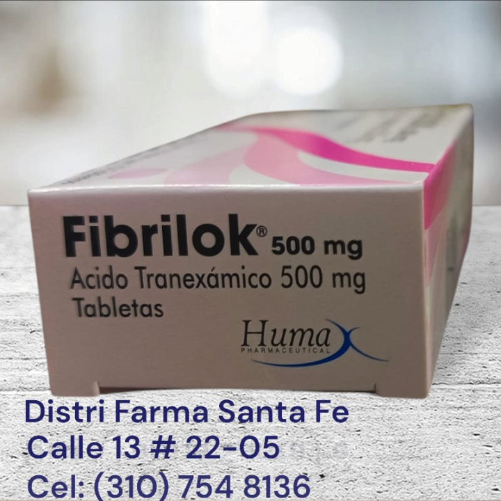 FIBRILOK 500MG X 10 TABLETAS (ACIDO TRANEXAMICO)