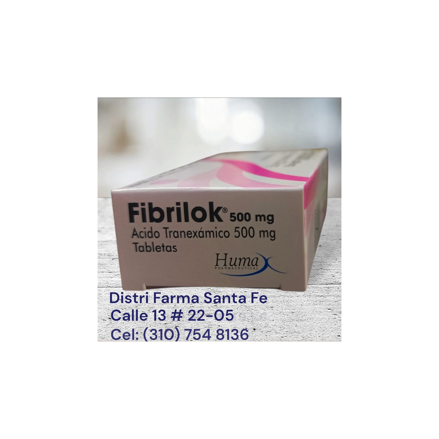 FIBRILOK 500MG X 10 TABLETAS (ACIDO TRANEXAMICO)