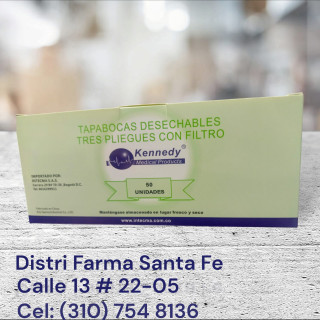 TAPABOCAS AZUL X 50 UNIDS INDIVIDUAL (IVA)