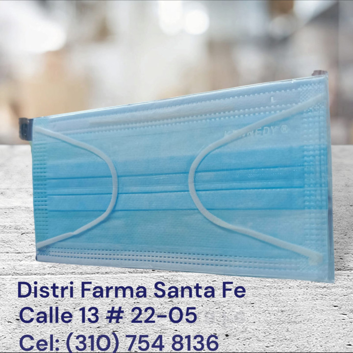 TAPABOCAS AZUL X 50 UNIDS INDIVIDUAL (IVA)