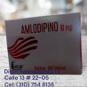 AMLODIPINO ECAR 10MG X 100 TABLETAS (GRANDE)