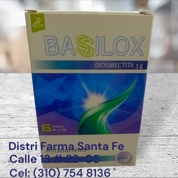 BASSILOX X 6 SOBRES (DIOSMECTITA)