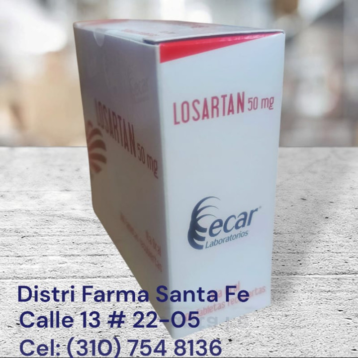 LOSARTAN ECAR 50MG X 300 TABLETAS (GRANDE)
