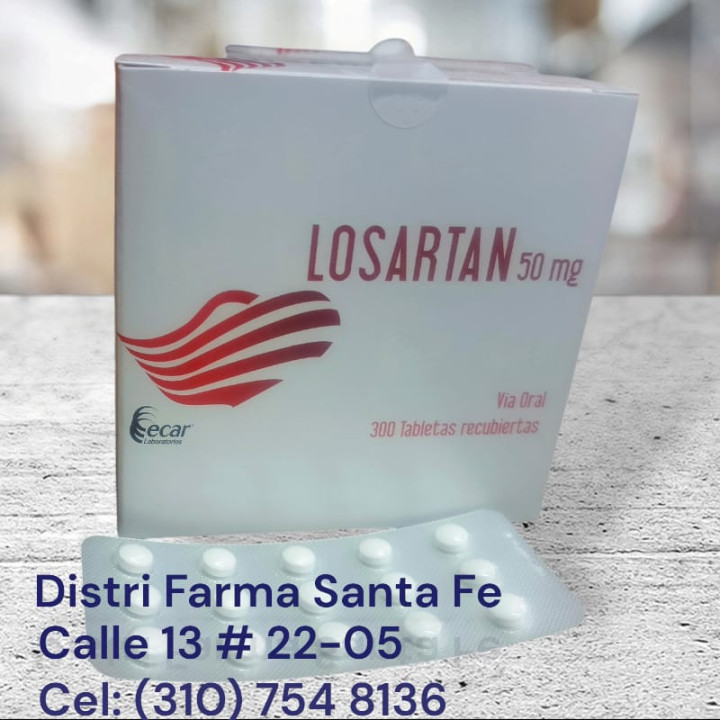 LOSARTAN ECAR 50MG X 300 TABLETAS (GRANDE)