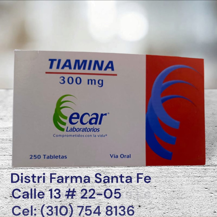 TIAMINA ECAR 300 MG X 250 TABLETAS