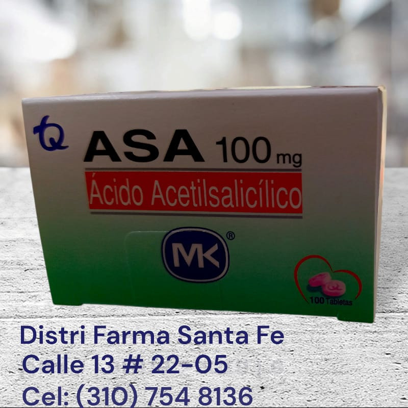 ASA 100MG MK X 100 TABS (ACIDO ACETILSALICILICO)