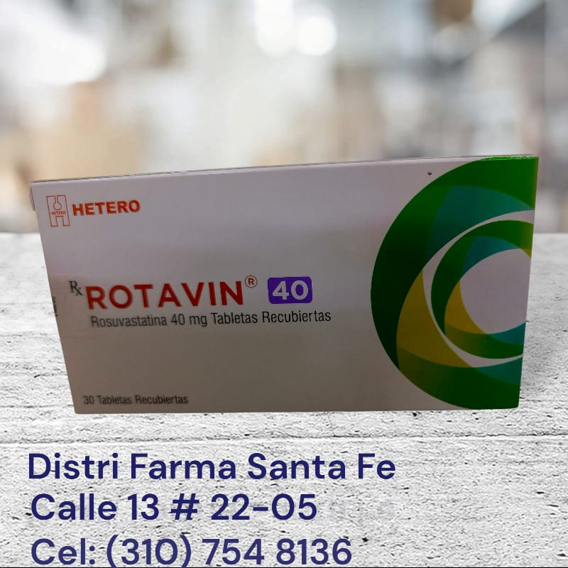ROTAVIN 40MG X 30 TABLETAS (ROSUVASTATINA)