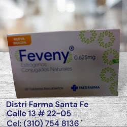 FEVENY 0.625MG X 28 TABS (ESTROGENOS CONJUGADOS)