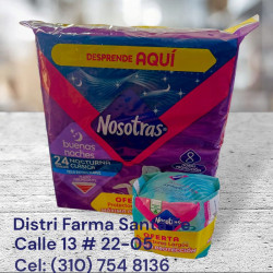 TOALLAS BUENAS NOCHES X 24 UNIDADES (GRANDE)