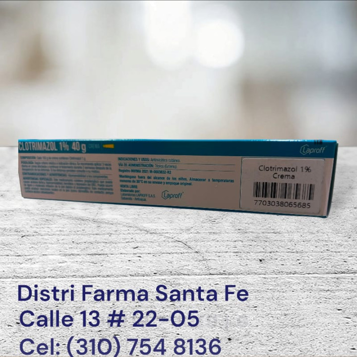 CLOTRIMAZOL LAPROFF CREMA TOPICA X 40GR