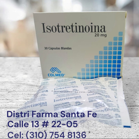 ISOTRETINOINA COLMED  20MG X 30 CAPSULAS