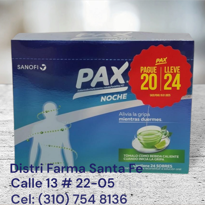 PAX X 24 SOBRES NOCHE / DIA