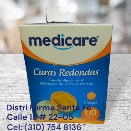 CURITAS REDONDAS X 100 UNIDADES