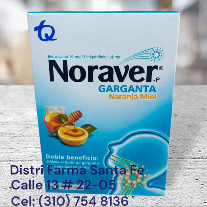 NORAVER GARGANTA  X 24 TABLETAS (TQ)