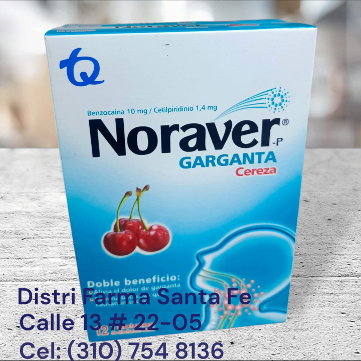 NORAVER GARGANTA  X 24 TABLETAS (TQ)
