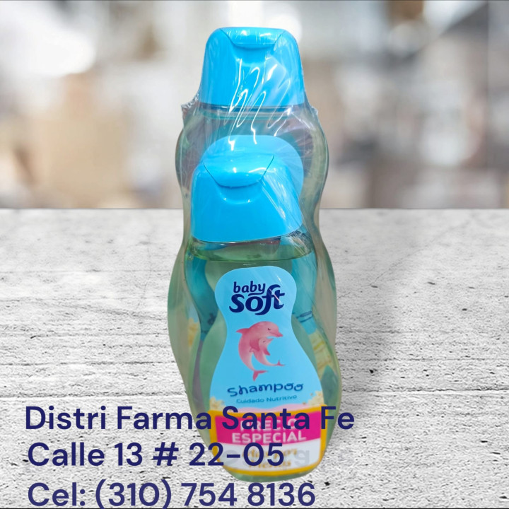 SHAMPOO BABY SOFT FRASCO X 400ML (IVA)