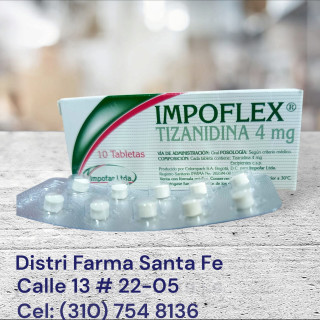 IMPOFLEX X 10 TABLETAS (TIZANIDINA 4MG)