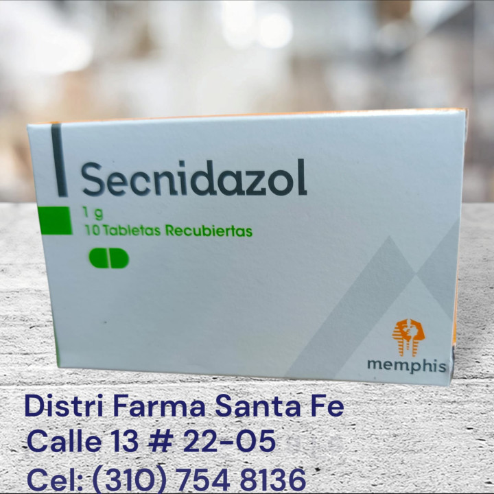 SECNIDAZOL MEMPHIS 1GR X 10 TABLETAS