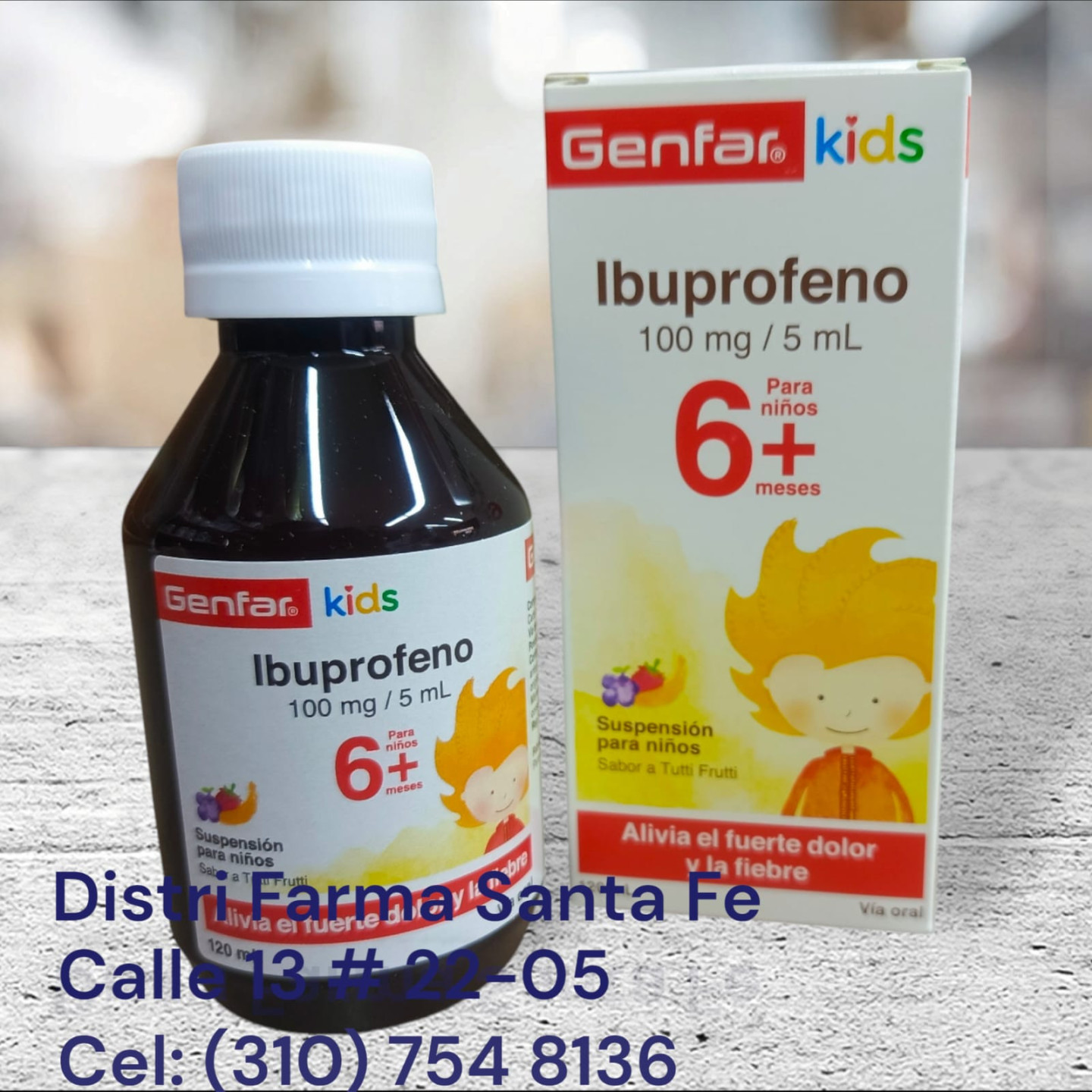 Geref Injection GENFAR KIDS JARABE X 120ML (IBUPROFENO)