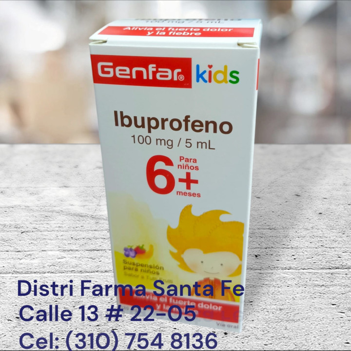 GENFAR KIDS JARABE X 120ML (IBUPROFENO)