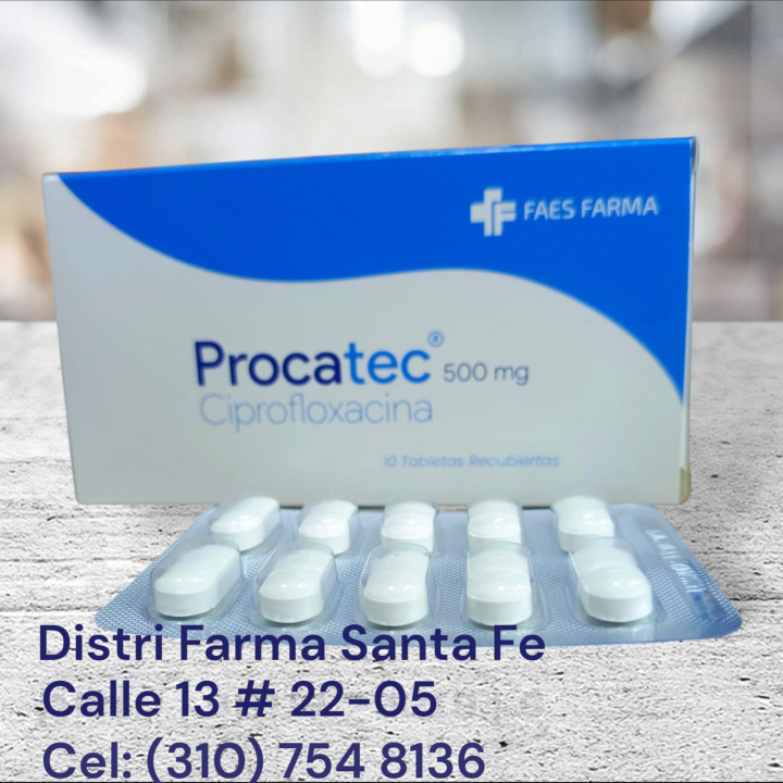 PROCATEC 500MG X 10 TABLETAS (CIPROFLOXACINA)