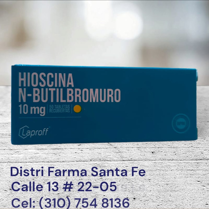 HIOSCINA N-BUTILBROMURO LAPROFF 10MG X 50 TABLETAS