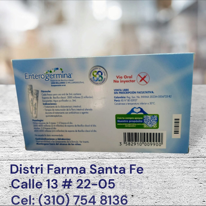 ENTEROGERMINA SUSPENSION X 10 FRASCOS