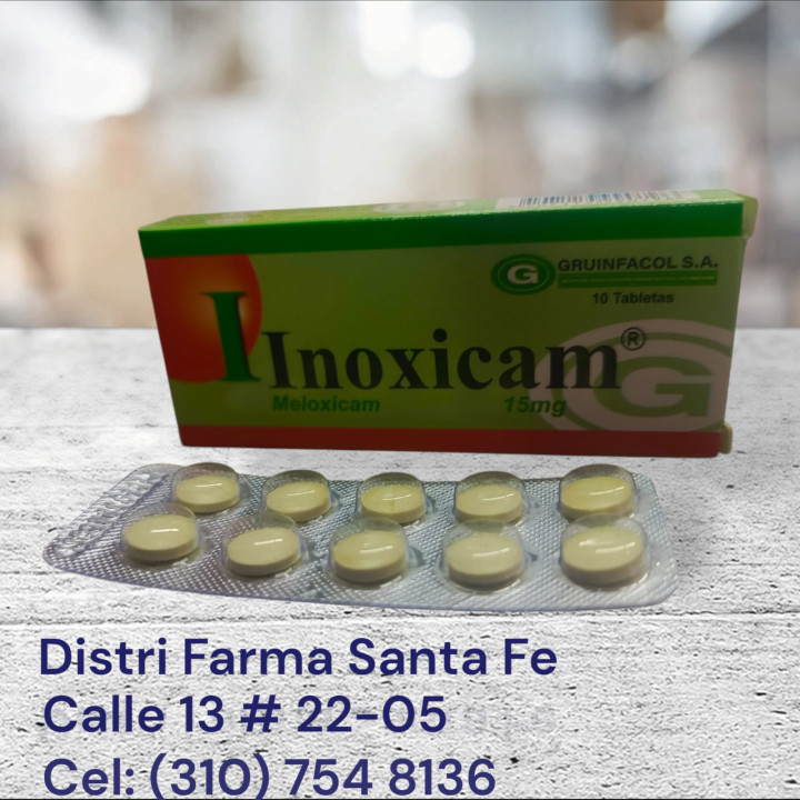 INOXICAM 15MG CAJA X 10 TABLETAS (MELOXICAM)
