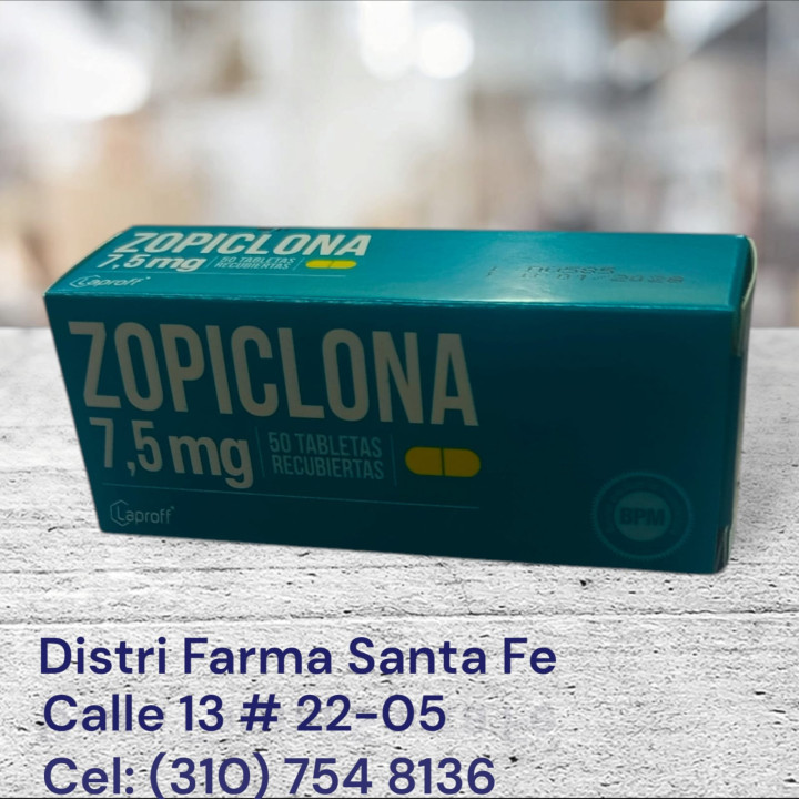 ZOPICLONA LAPROFF 7,5MG X 50 TABLETAS