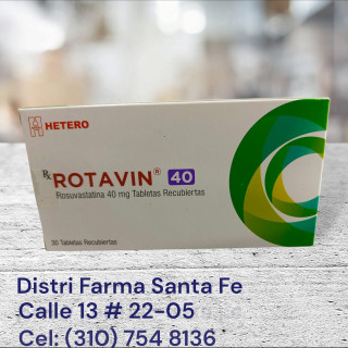 ROTAVIN 40MG X 30 TABLETAS (ROSUVASTATINA)