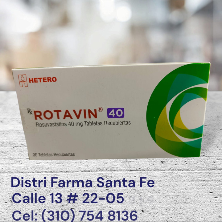 ROTAVIN 40MG X 30 TABLETAS (ROSUVASTATINA)