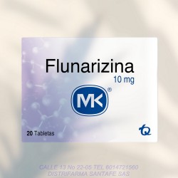 Flunarizina Mk 10Mg X 20...