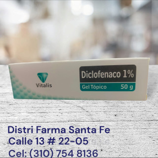 DICLOFENACO GEL VITALIS TUBO X 50GR