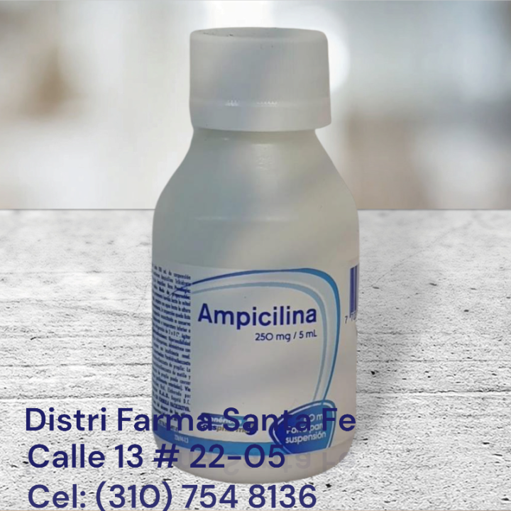 AMPICILINA SUSPENSION COASPHARMA 250MG X 60ML