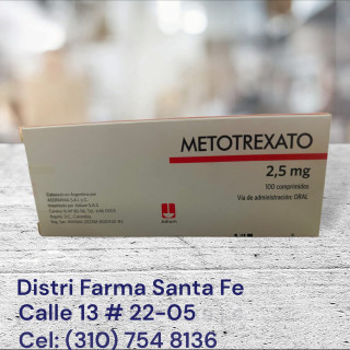 METOTREXATO 2.5MG X  100 TABLETAS (SPTREX)