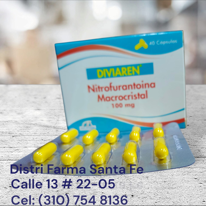 DIVIAREN100MG X 40 CAPSULAS (NITROFURANTOINA)