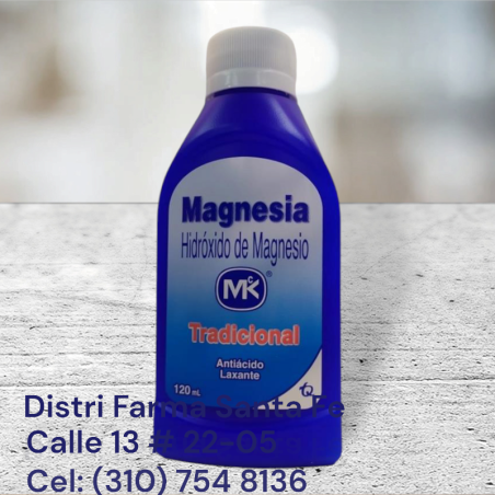 LECHE DE MAGNESIA MK FRASCO X 120ML (PEQUEÑA)
