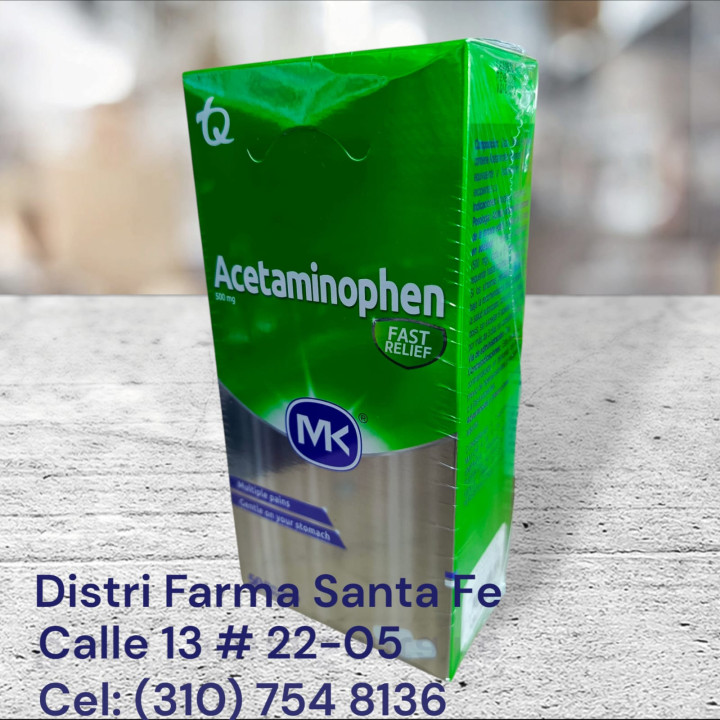 ACETAMINOFEN MK 500MG X 50 TABLETAS + OFERTA