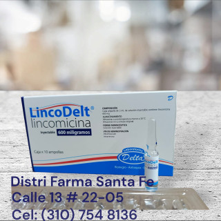 LINCOMICINA (LINCODELT) 600MG  X 10 AMPOLLAS