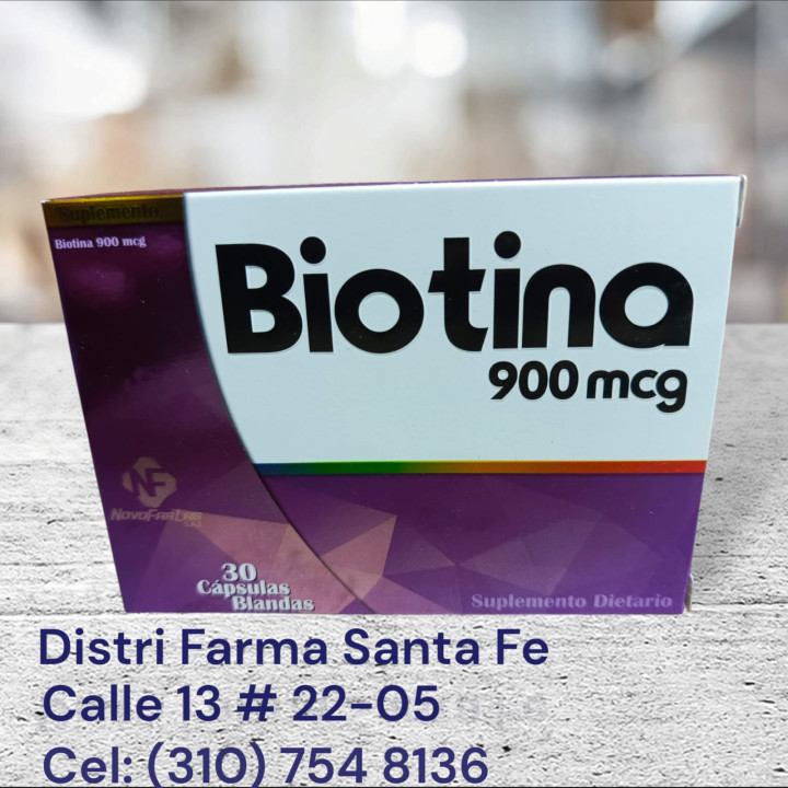 BIOTINA 900MCG X 30 CAPSULAS (CAJA)