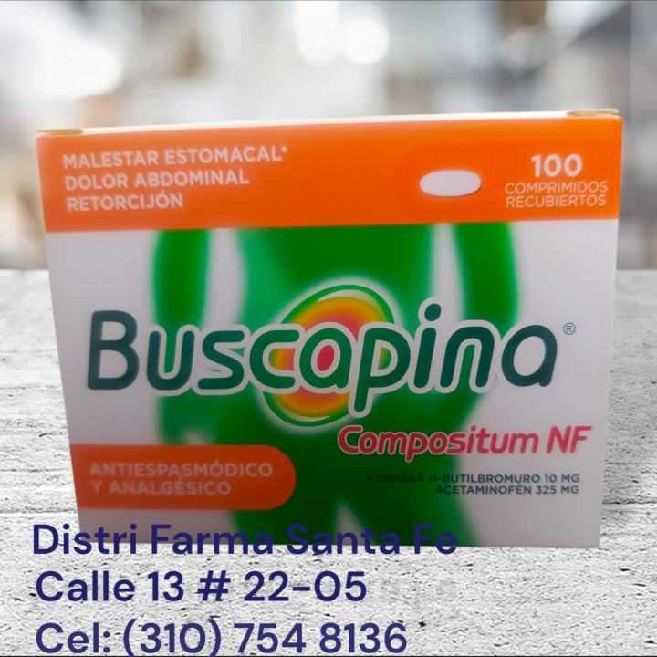 BUSCAPINA NF CAJA X 100 COMPRIMIDOS