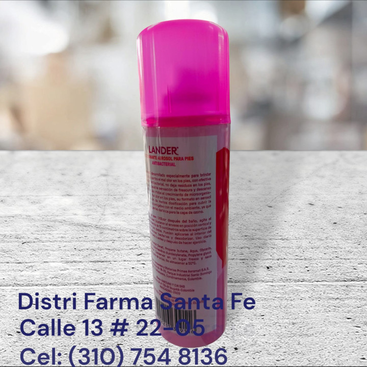 LANDER DESODORANTE PARA PIES AEROSOL X 260ML (IVA)