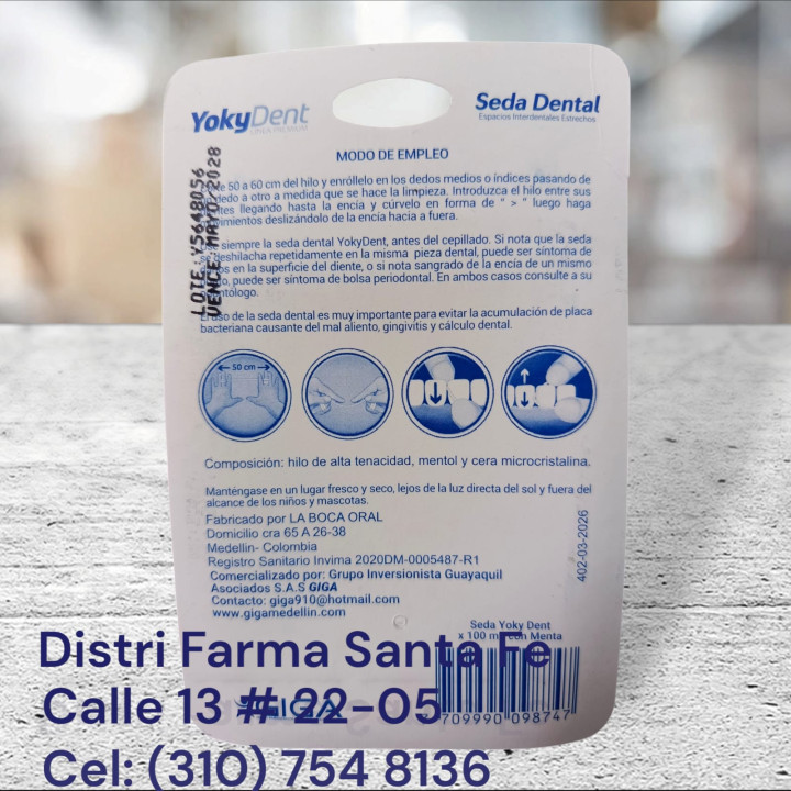 SEDA DENTAL YOKY DENT  X 100 M (IVA)