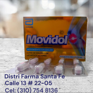 MOVIDOL X 8 TABLETAS