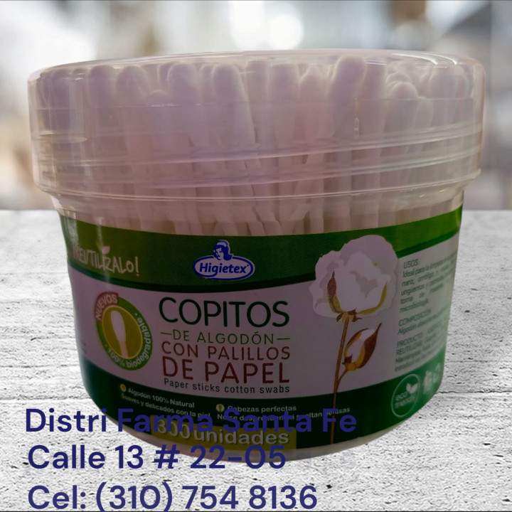 COPITOS HIGIETEX TARRO X 300 UNIDADES (IVA)