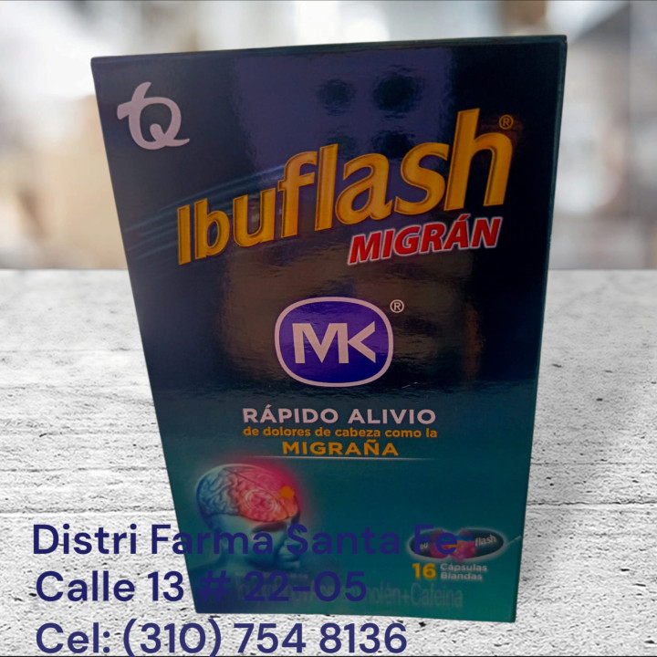 IBUFLASH MIGRAN MK X 16 CAPSULAS (TQ)